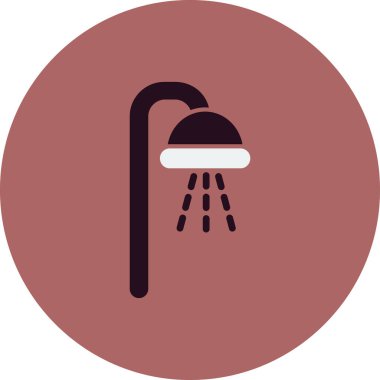 duş ikonu vektör illüstrasyonu 