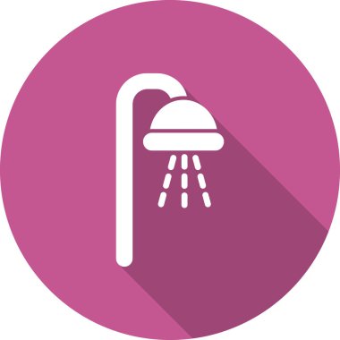 duş ikonu vektör illüstrasyonu 