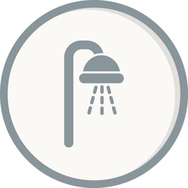 duş ikonu vektör illüstrasyonu 