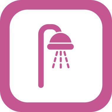 duş ikonu vektör illüstrasyonu