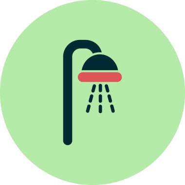 duş ikonu vektör illüstrasyonu