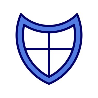 kalkan vektör çizim çizgisi simgesi