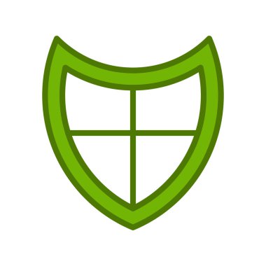 kalkan vektör çizim çizgisi simgesi