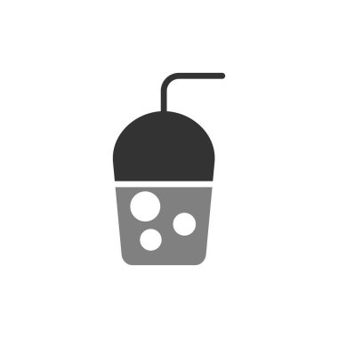 meyve suyu ikonu vektörü beyaz arkaplanda izole, kahve şeffaf işareti, doğrusal sembol veya logo tasarımı, uygulama ögesi