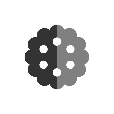 beyin ikonu vektör illüstrasyonu