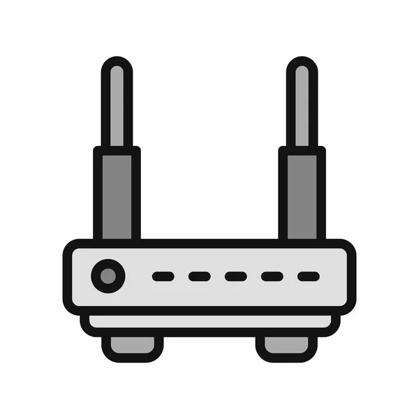 Ilustração Vetor Ícone Roteador Wifi —  Vetores de Stock