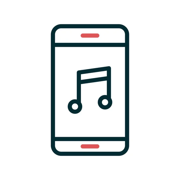 Smartphone Symbol Flache Vektor Illustration — Stockvektor