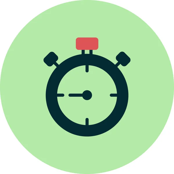 Stopwatch Icon Flat Vector Illustration Design — Stock Vector