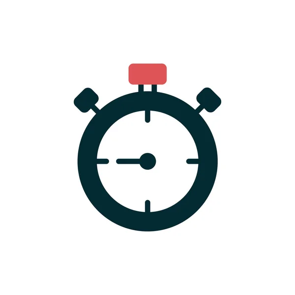 Stopwatch Icon Flat Vector Illustration Design — Stockový vektor