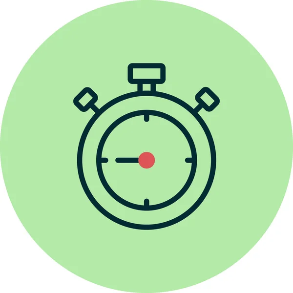 Stopwatch Icon Flat Vector Illustration Design — Image vectorielle