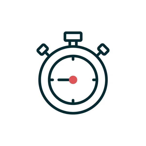 Stopwatch Icon Flat Vector Illustration Design — 스톡 벡터
