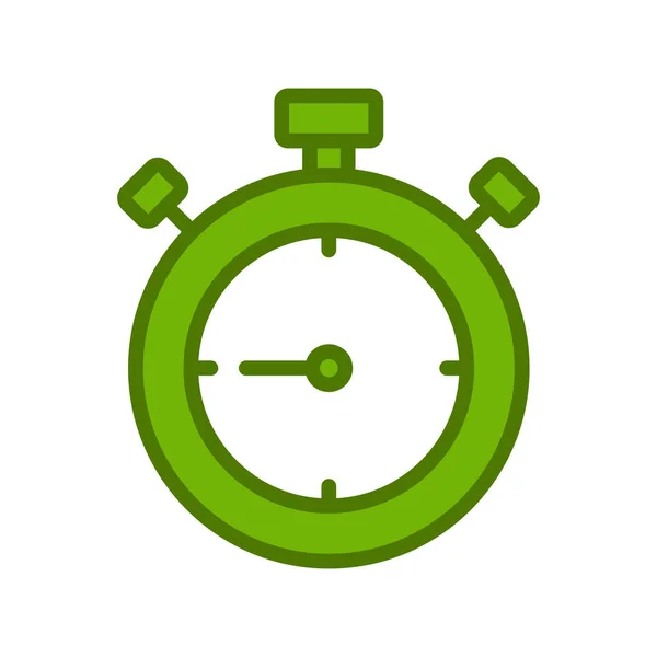 Stopwatch Icon Flat Vector Illustration Design — Stok Vektör