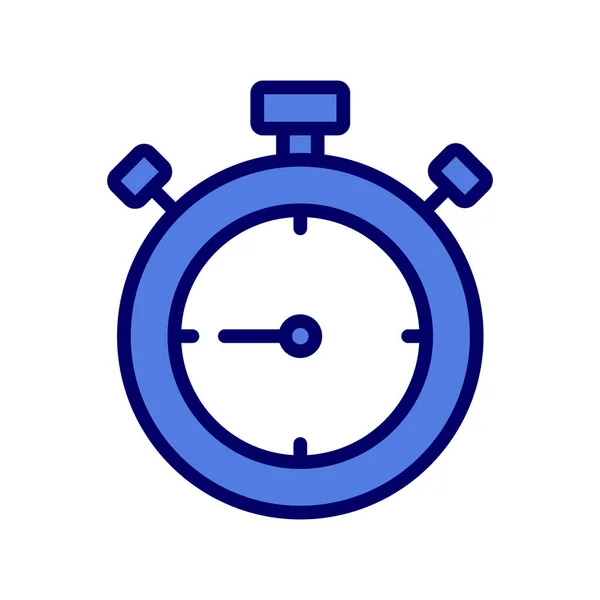 Stopwatch Icoon Vlakke Vector Illustratie Ontwerp — Stockvector