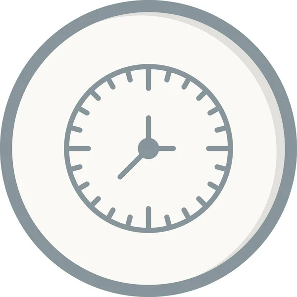 Ρολόι Web Εικονίδιο Απλή Απεικόνιση — Διανυσματικό Αρχείο