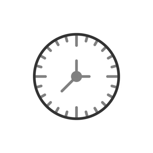 Horloge Icône Web Illustration Simple — Image vectorielle