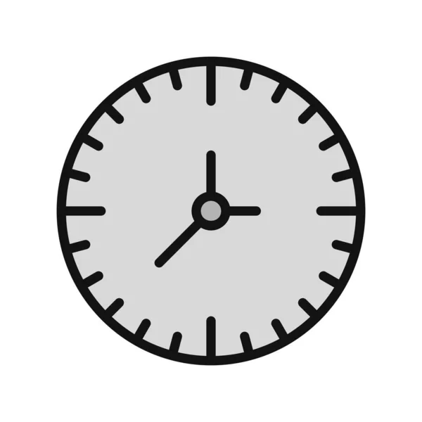 Horloge Icône Web Illustration Simple — Image vectorielle