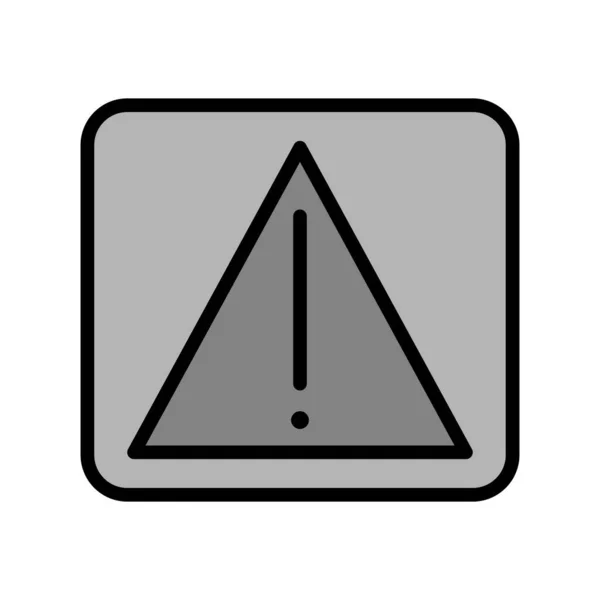 Warnung Symbol Vektor Illustration — Stockvektor