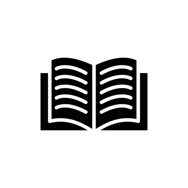 Book Icon Flat Vector Illustration Design — Vector de stock