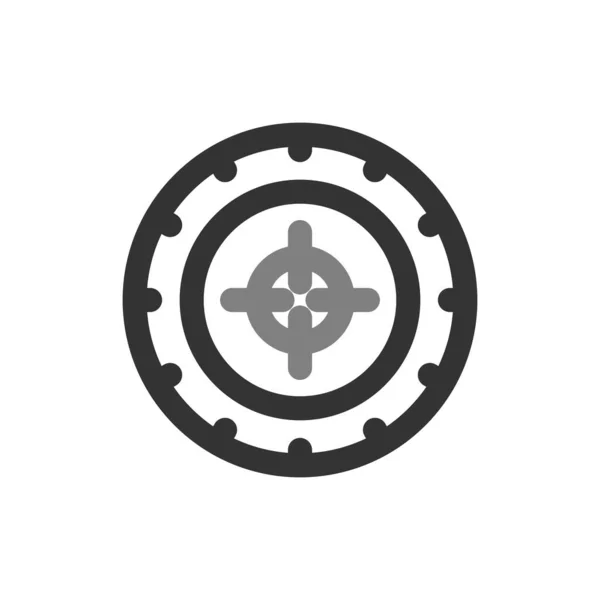 Einfaches Target Icon Vektorillustration — Stockvektor