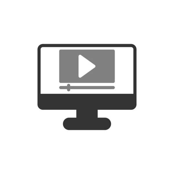 Video Player Icon Vektor Illustration Design — Stockvektor