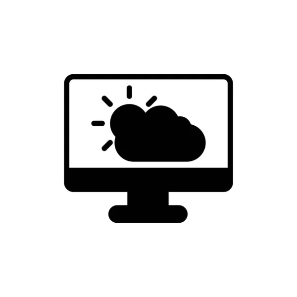 Cloud Computing Icon Vector Isolated White Background Your Web Mobile — Wektor stockowy