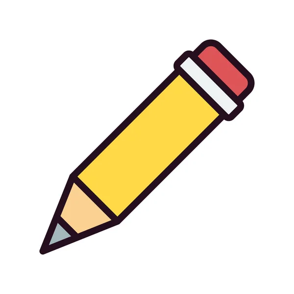 Dessin Illustration Vectoriel Icône Crayon — Image vectorielle