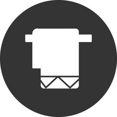 havlu ikonu vektör illüstrasyonu