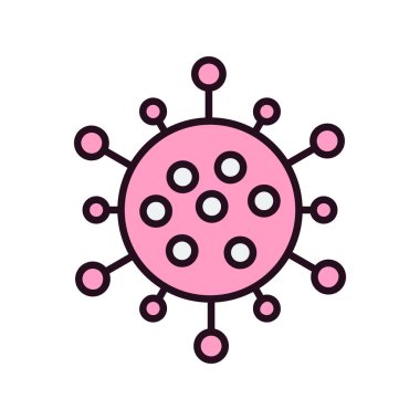Virüs Simgesi, vektör illüstrasyonu