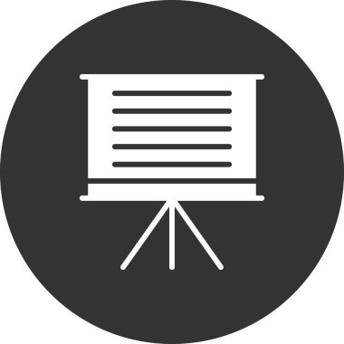 sunum simgesi vektör illüstrasyonu