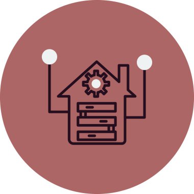 Depo simgesi vektör illüstrasyonu