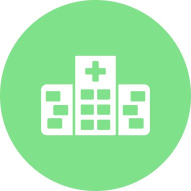 Hastane binası ikon vektör illüstrasyonu