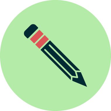 Kalem simgesi, vektör illüstrasyonu