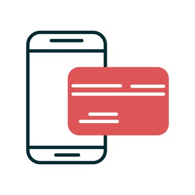 çevrimiçi ödeme ikonu vektör illüstrasyonu