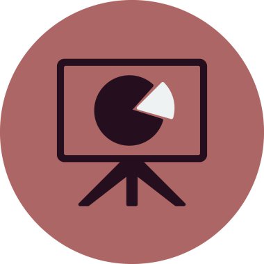 grafik, diyagram simgesi vektör çizimi