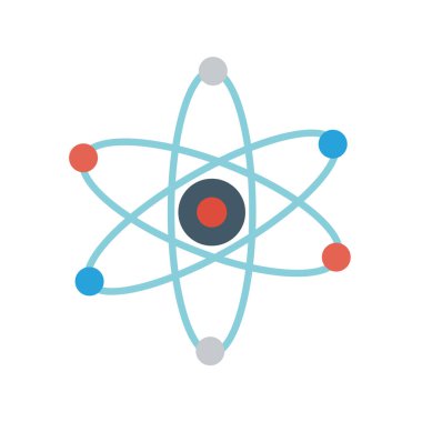 atom simgesi, vektör illüstrasyonu, Nucleus sembolü