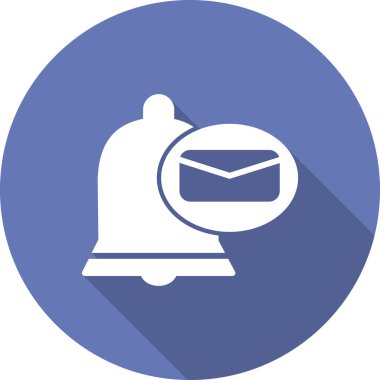 Bildirim simgesi, vektör illüstrasyonu