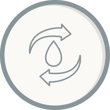 Geri dönüşüm simgesi, vektör illüstrasyonu