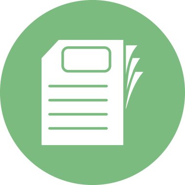 Kağıt, belge simgesi modada  