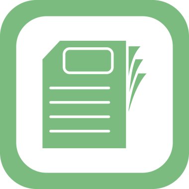 Kağıt, belge simgesi modada  