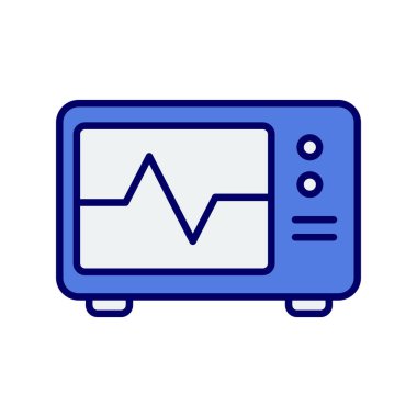 ECG İzleyicisinin vektör çizimi