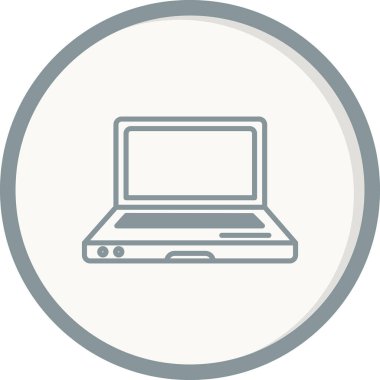 Dizüstü bilgisayar simgesi vektör çizimi