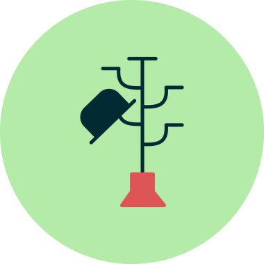 Hatstand simgesi, vektör çizimi