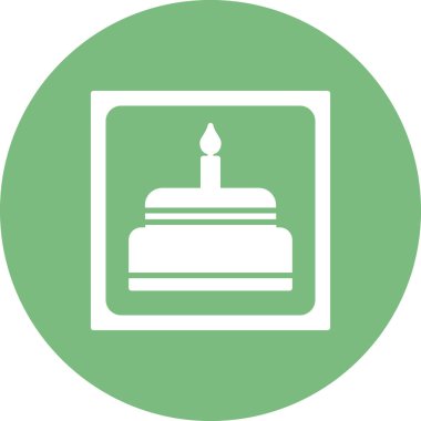 Kek simgesi, vektör illüstrasyonu