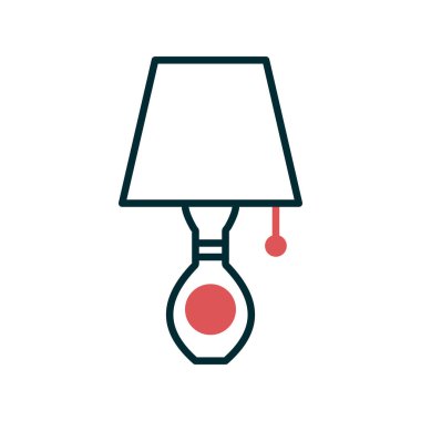 tablo lambası vektör illüstrasyonu