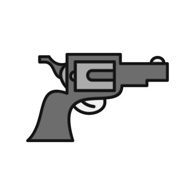 Bir Tabanca simgesinin vektör illüstrasyonu