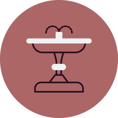 fıskiye ikonu vektör illüstrasyonu