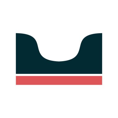 Kaykay oyun alanı simgesi, vektör illüstrasyonu, 