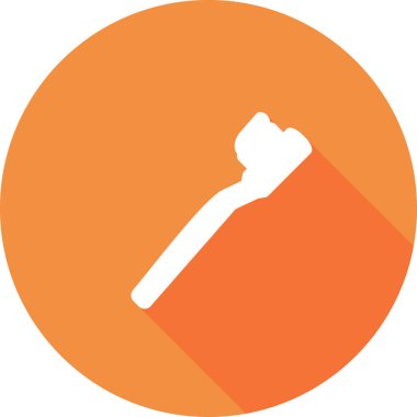 Diş fırçası simgesi, vektör illüstrasyonu