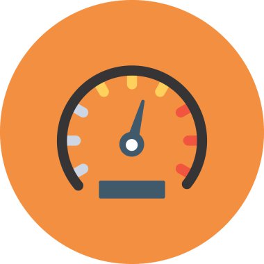 Hız göstergesi. Web simgesi basit tasarım 