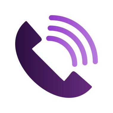 Telefon simgesi vektör illüstrasyonu